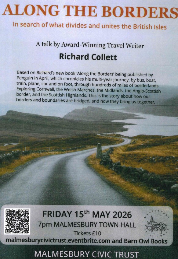 Malmesbury Civic Trust -  'Along The Borders' A Talk by Award Winning Travel Writer Richard Collett